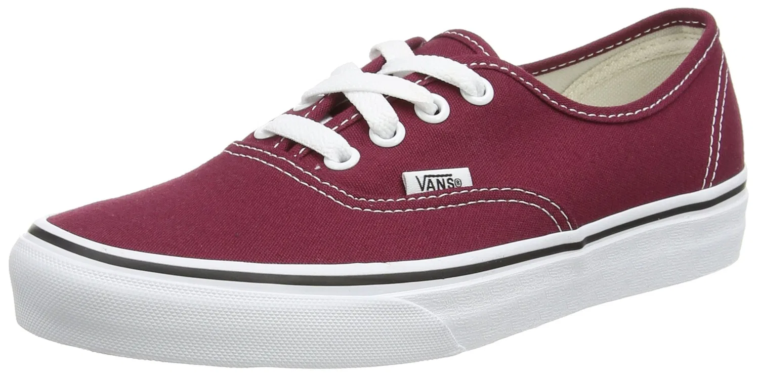 Детские кроссовки для мальчиков с низким верхом Authentic Vans, Cordovan Red True White