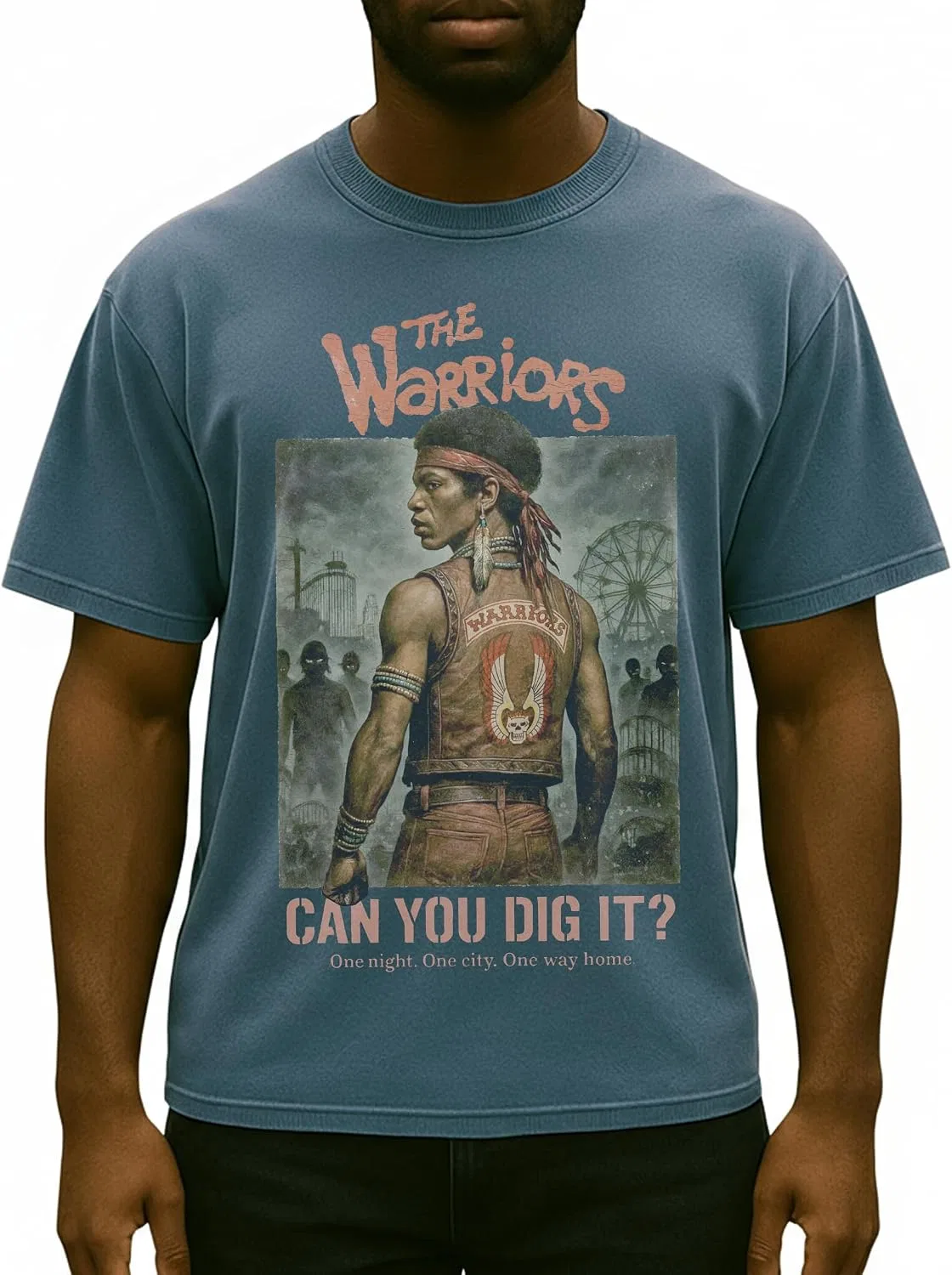 Футболка с принтом The Warriors, Denim