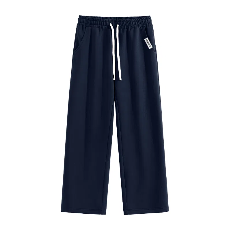 Детские повседневные брюки свободного прямого кроя MINISO, Navy Blue