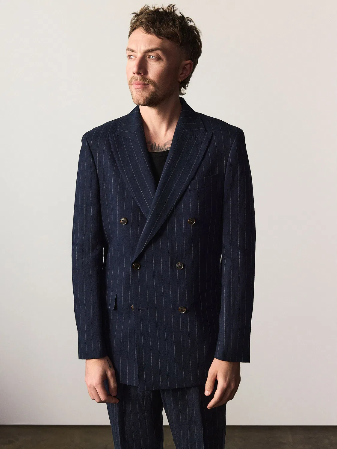 Пиджак костюмный Tailored Fit, Leomaster Next, темно-синий