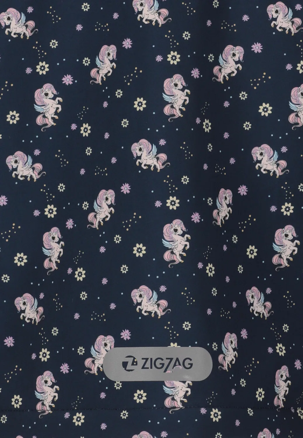 Детская ветрозащитная куртка Stereo Zigzag, Dunkelblau Rosa — фото 3