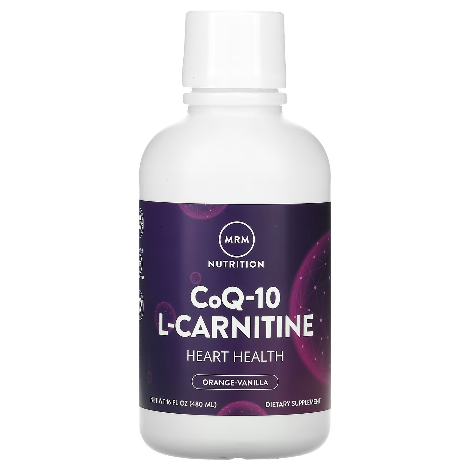 

MRM Nutrition жидкий коэнзим Q-10 и L-карнитин апельсин и ваниль, 480 мл