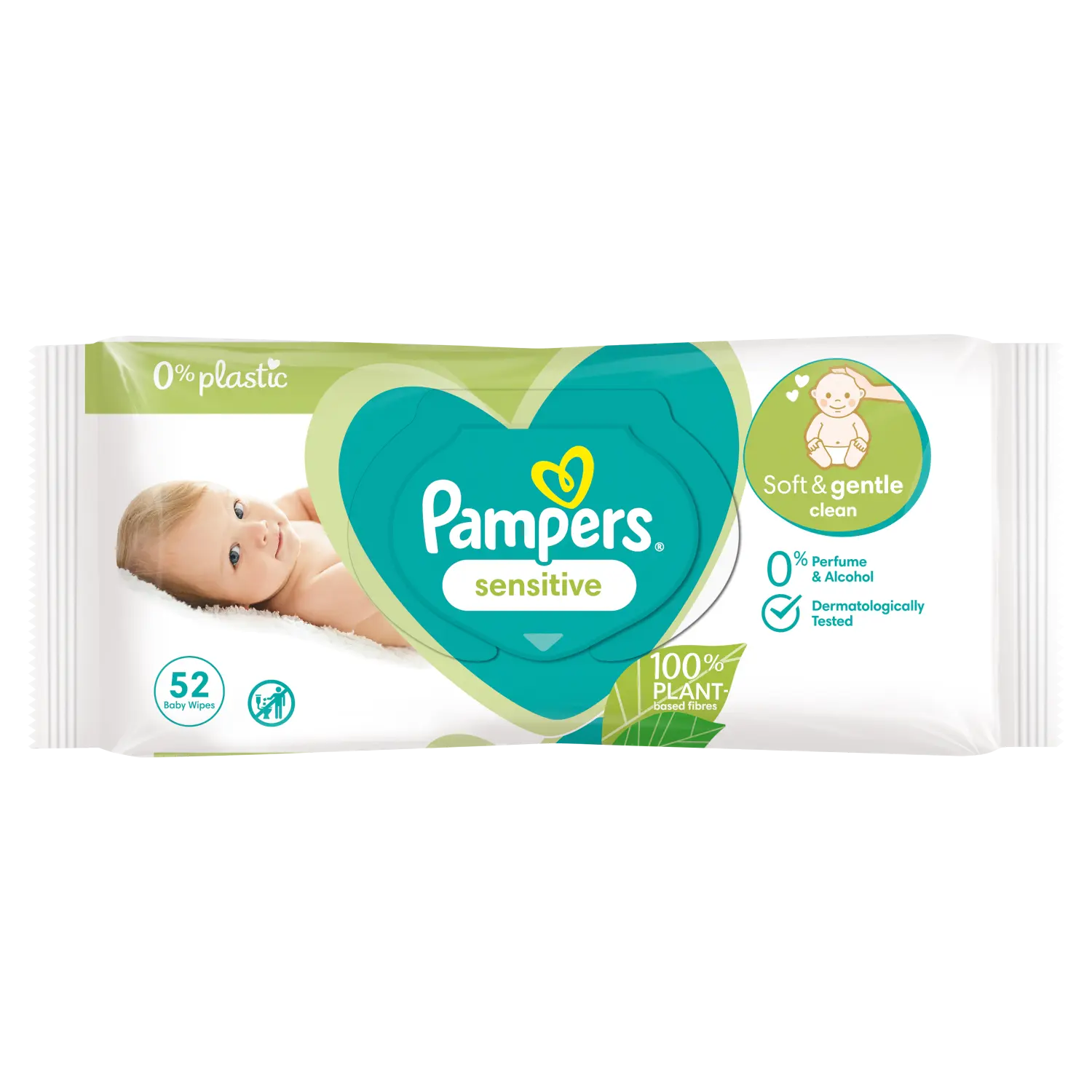 

Pampers Sensitive салфетки для ухода, 52 шт/1 упаковка