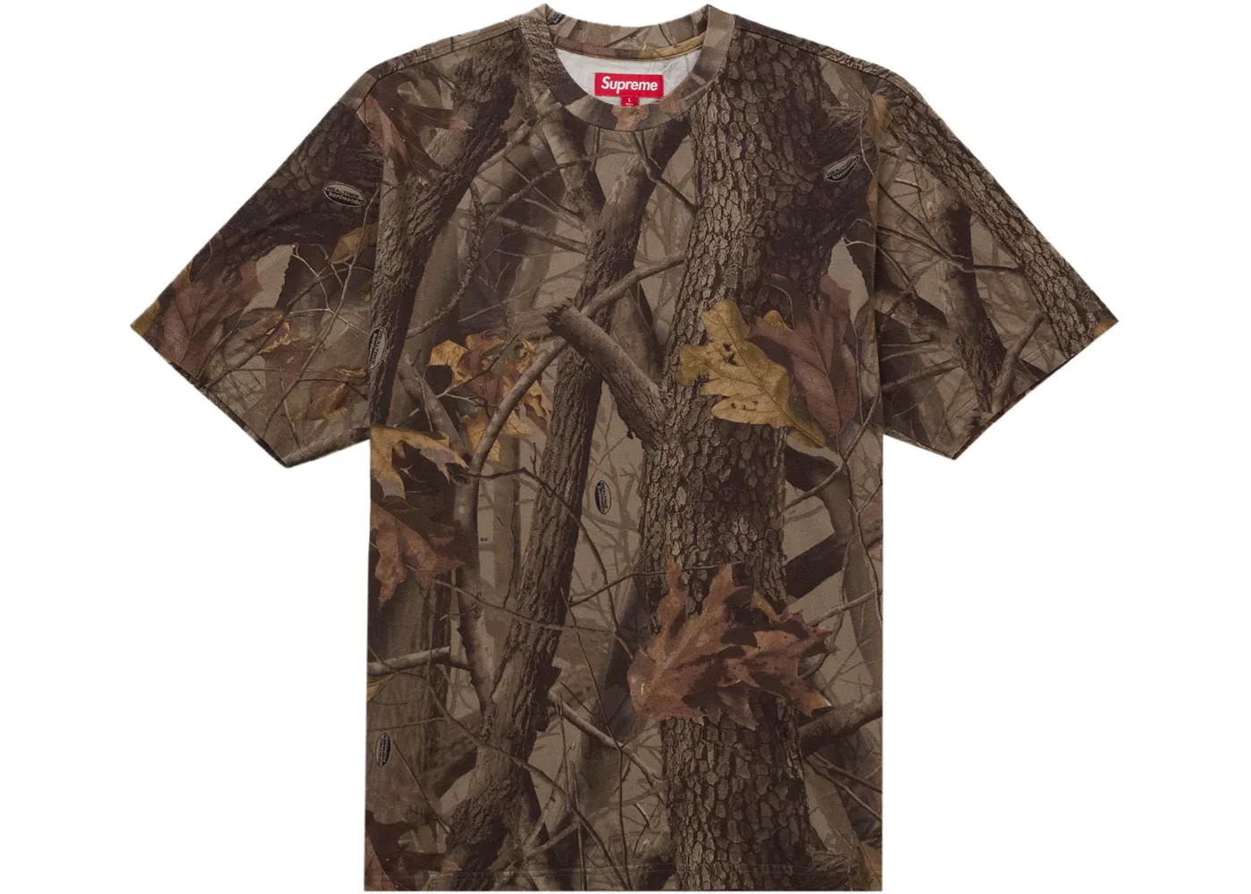 Мужская футболка с коротким рукавом с принтом Supreme Top, Realtree Hardwoods Camo — фото 2