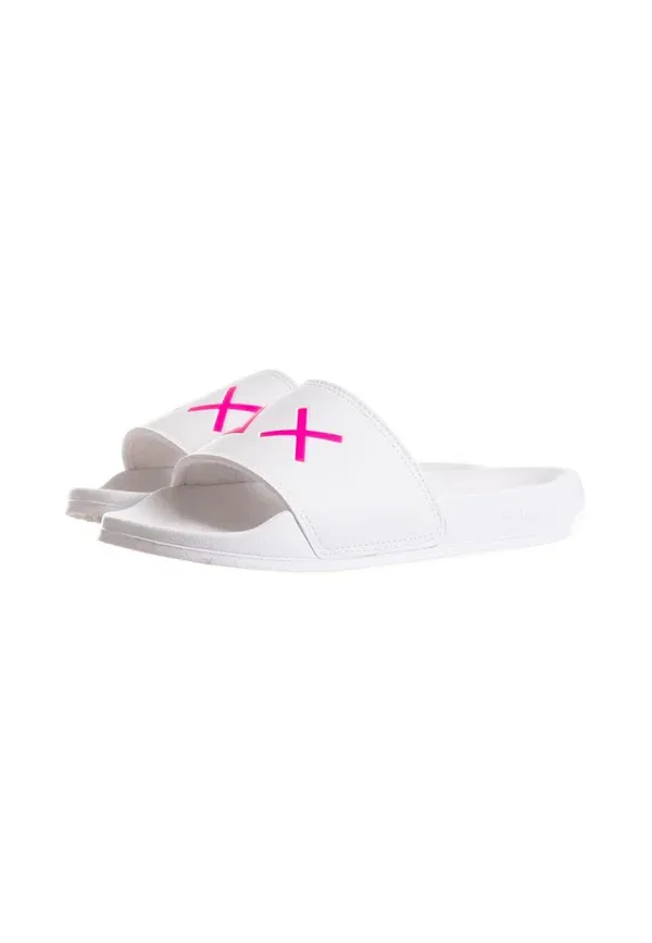 Тапочки из синтетики Sun68 logo teen x36410t.01 Sun68, Bianco, белый — фото 2