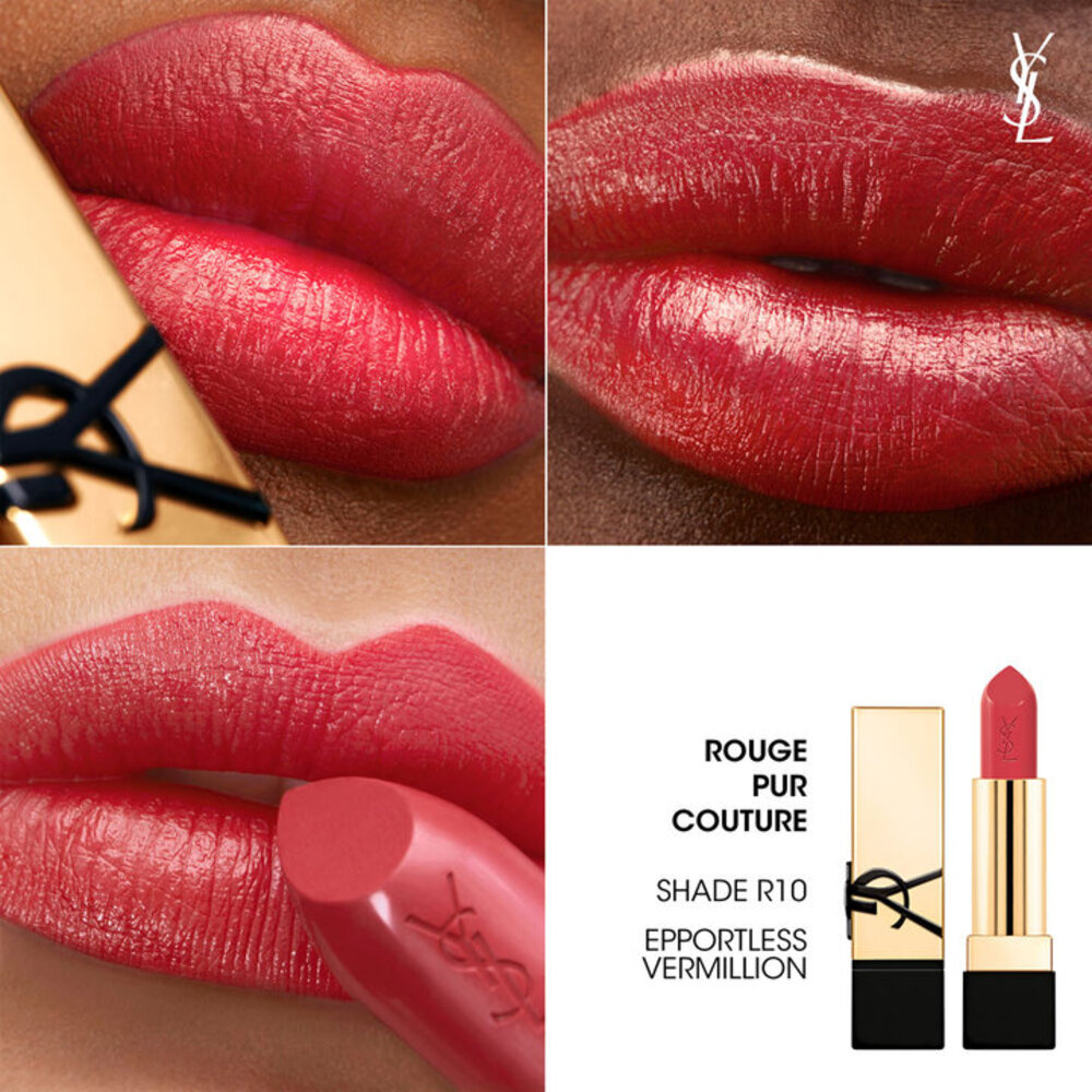 Помада для губ Yves Saint Laurent Rouge Pur Couture, R10 Epportless Vermillion, 3,8 г — фото 2