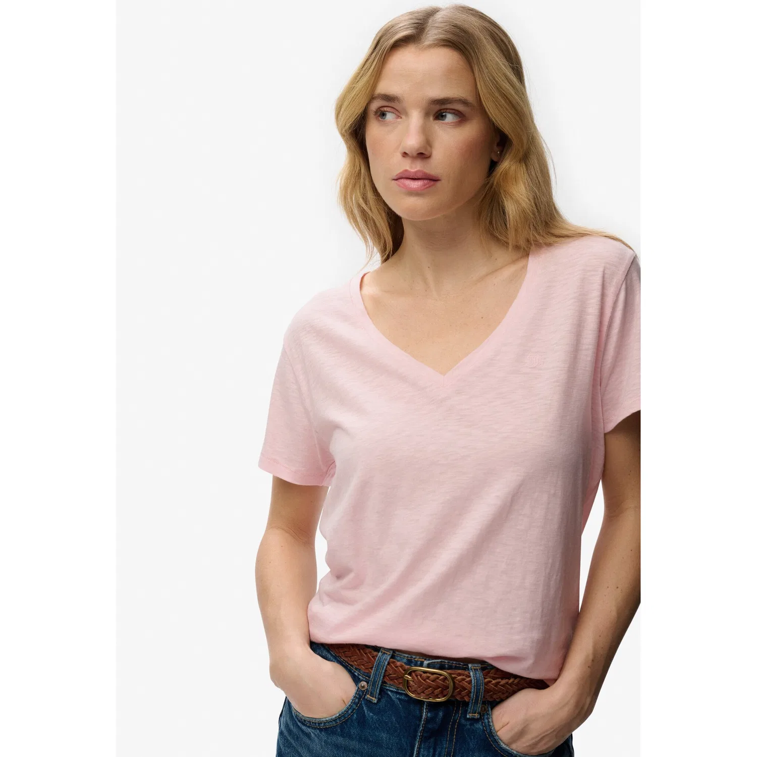Женская футболка свободного кроя Superdry, Pale Pink — фото 2