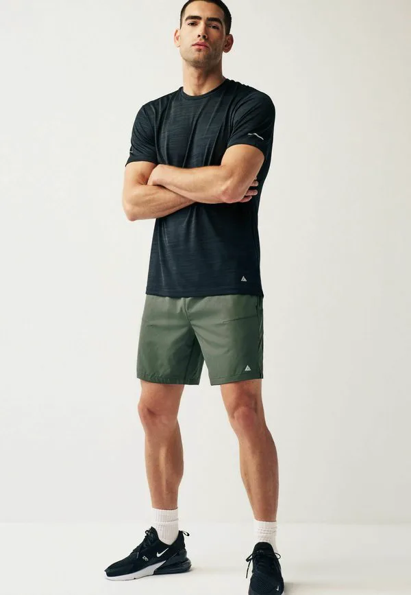 Спортивные шорты стандартного кроя для спортзала Next, Khaki Green — фото 2