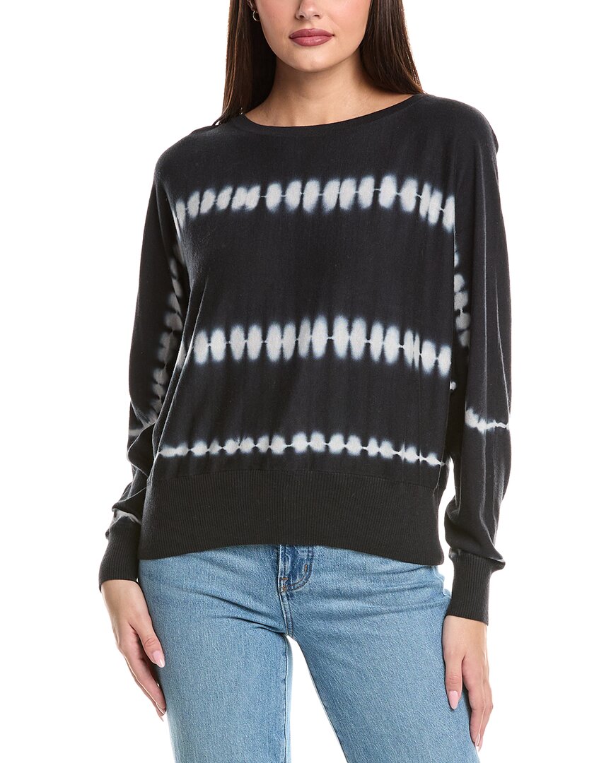 

Свитер из смесового шелка WISPR Bleach Stripe, черный