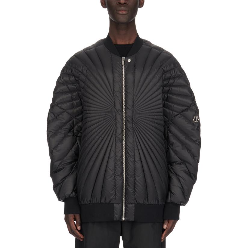 

Куртка Moncler + Radiance Peter от Rick Owens, черная