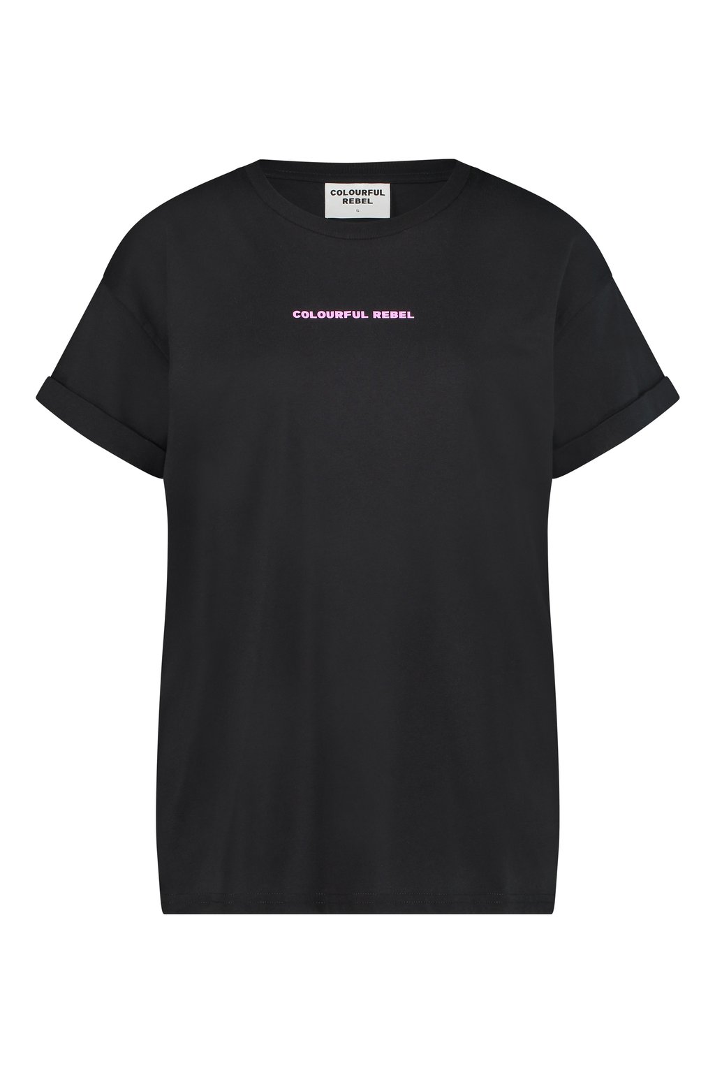 

Футболка с принтом UNI LOGO BOXY TEE Colourful Rebel, черный