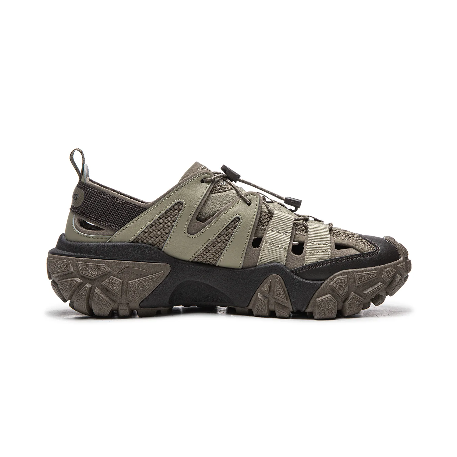 Li-Ning Sand Dune River треккинговые кроссовки мужские Gray — фото 3