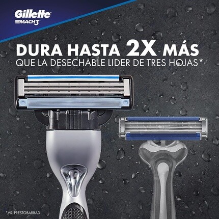 Бритвенные лезвия Mach 3 с 4 стержнями, Gillette — фото 3