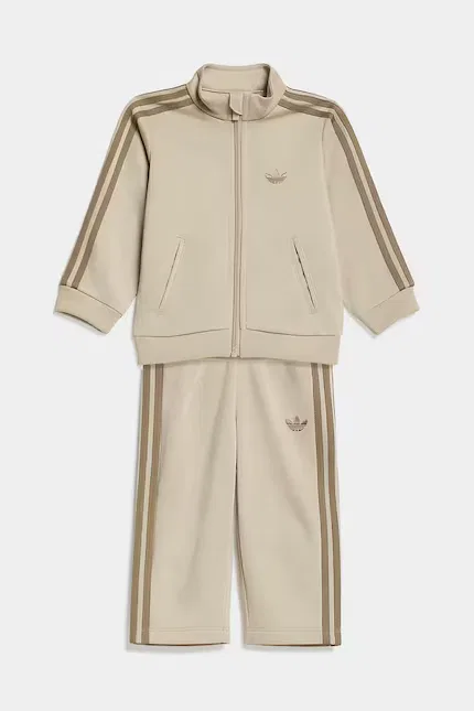 Спортивный костюм с воротником-стойкой Adidas Originals, бежевый