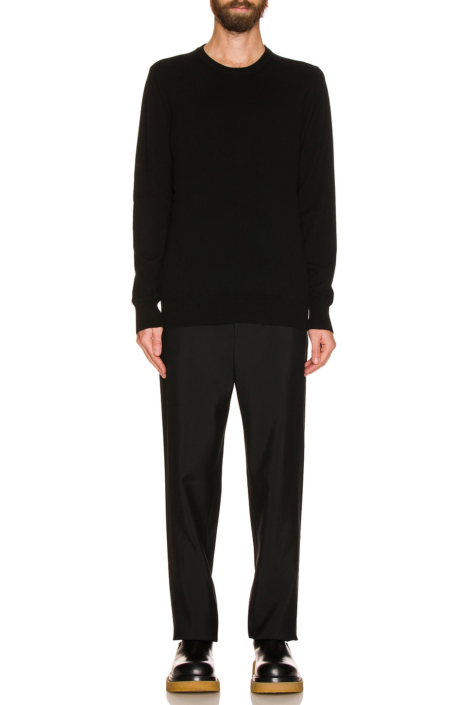 

Кашемировый свитер с круглым вырезом Ghiaia Cashmere, Black