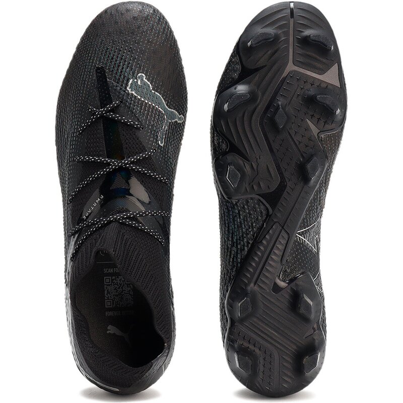 Футбольные бутсы Future 7 Ultimate FG/AG Puma, цвет puma black-silver gray-shadow — фото 2