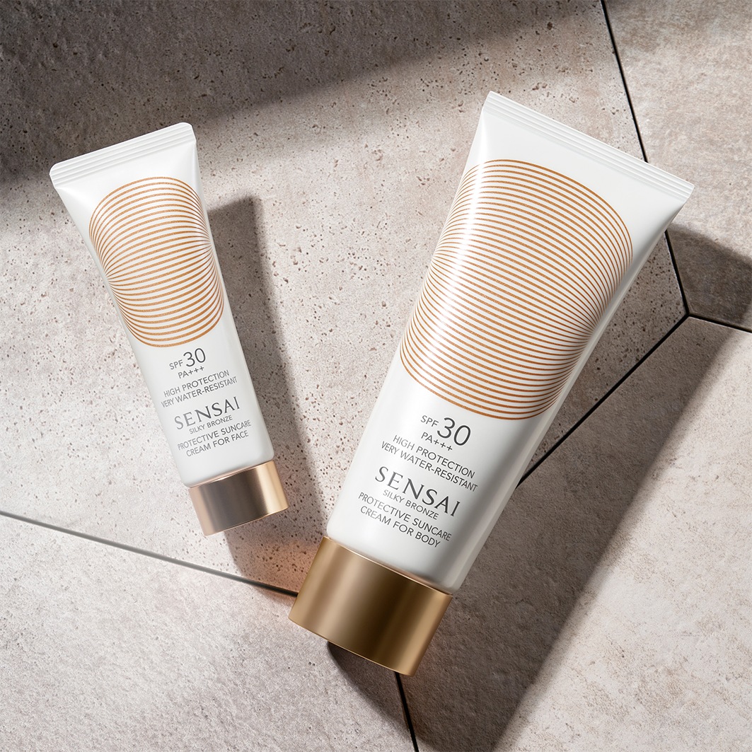 Солнцезащитный крем silky bronze protective suncare cream for body 30 Sensai, объем 150 мл — фото 3