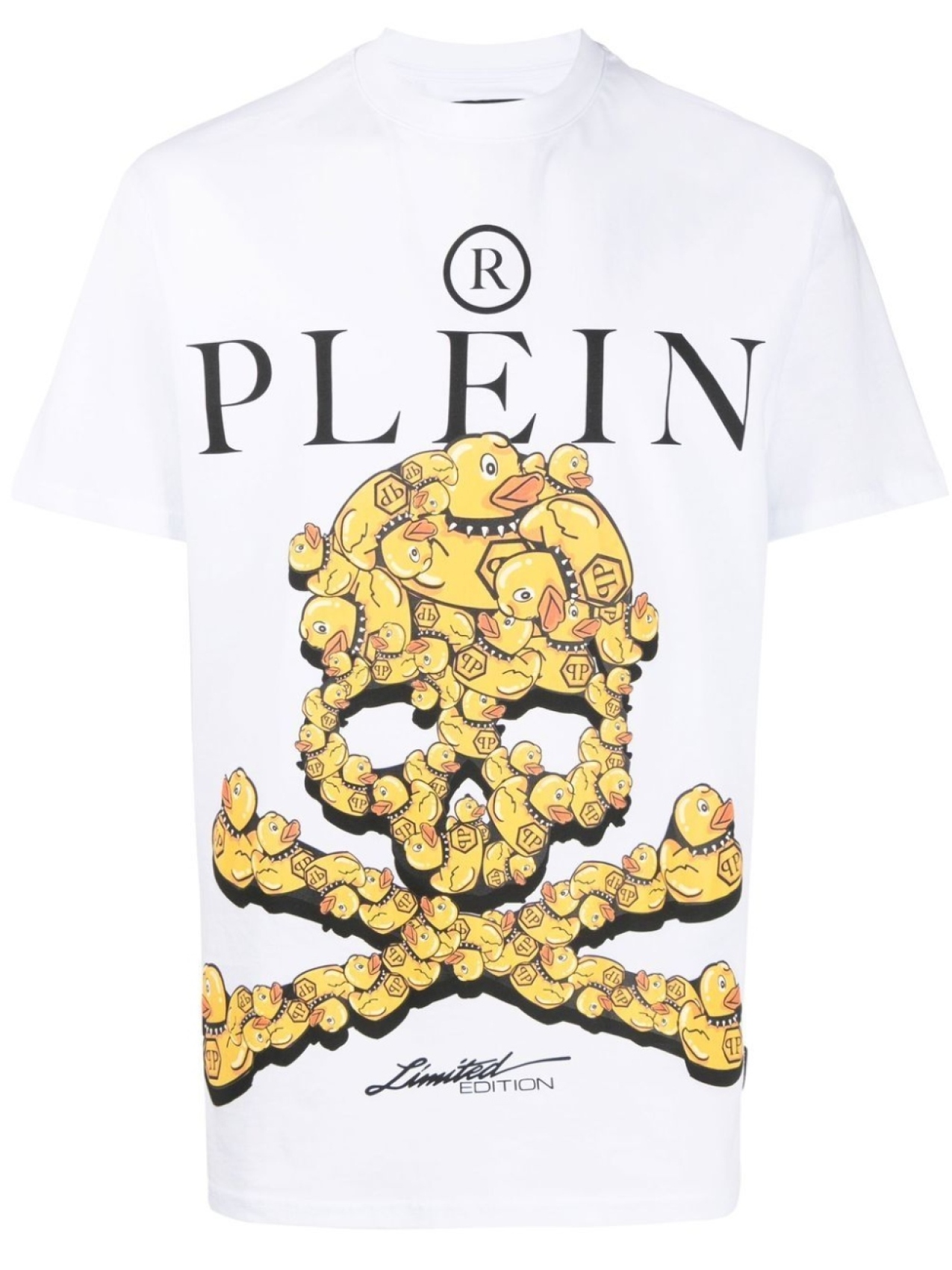 

Philipp Plein футболка с принтом Skull, белый