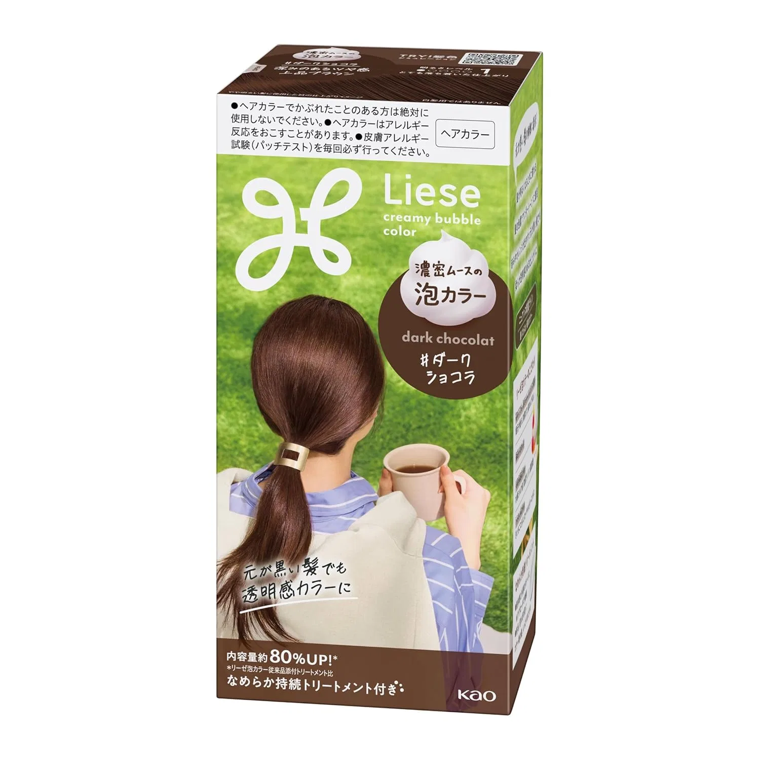 Пузырьковая краска для волос «Bubble Hair Colour Dark Chocolate» от Liese Kao Liese