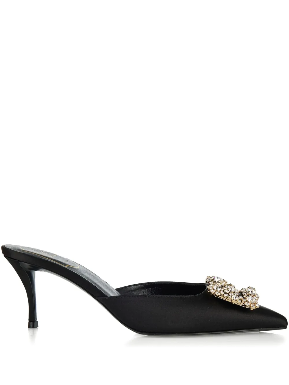 65-миллиметровые туфли Efflorescence с кристаллами Roger Vivier, черный