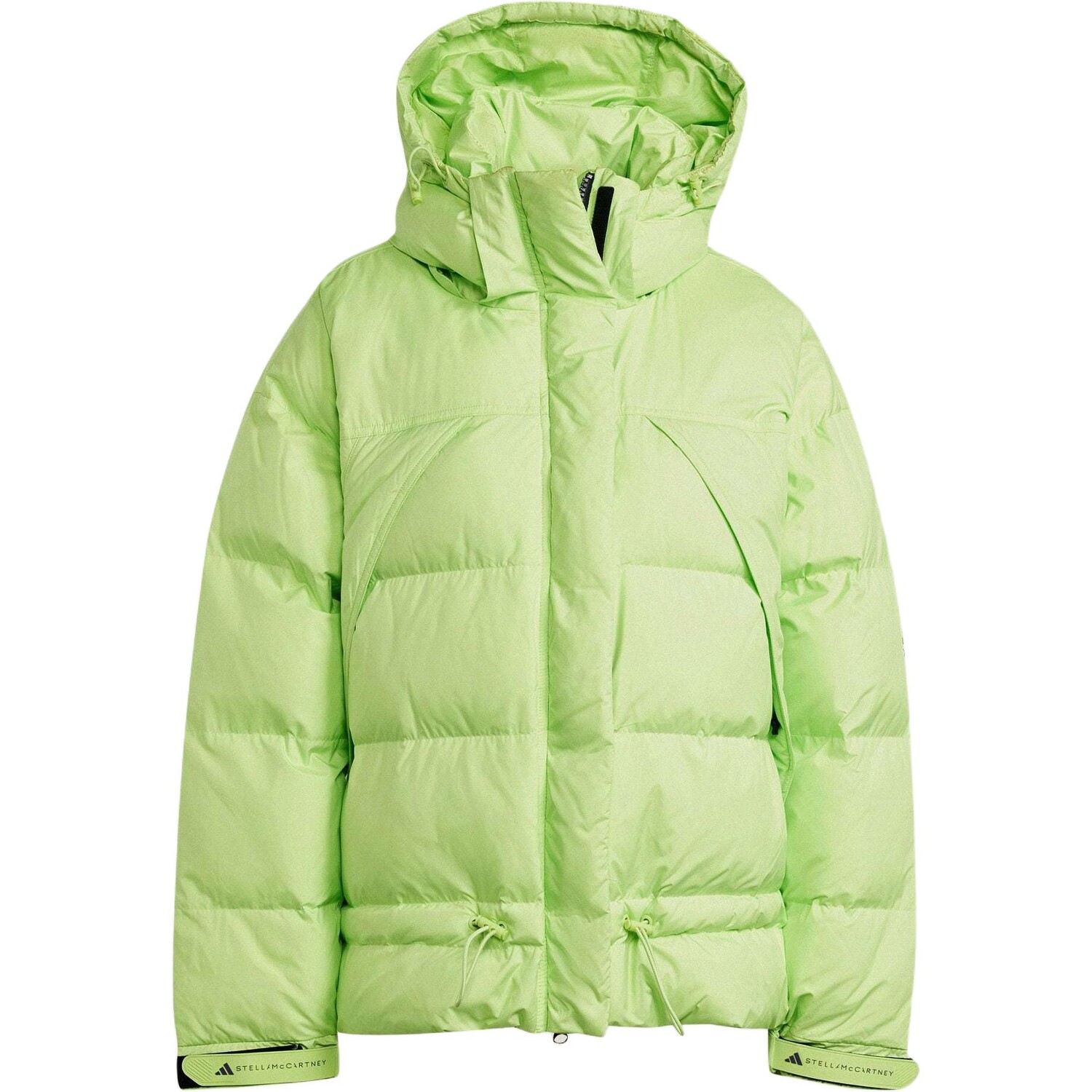 Стеганая куртка Stella McCartney Collaboration, женская, зеленый Adidas