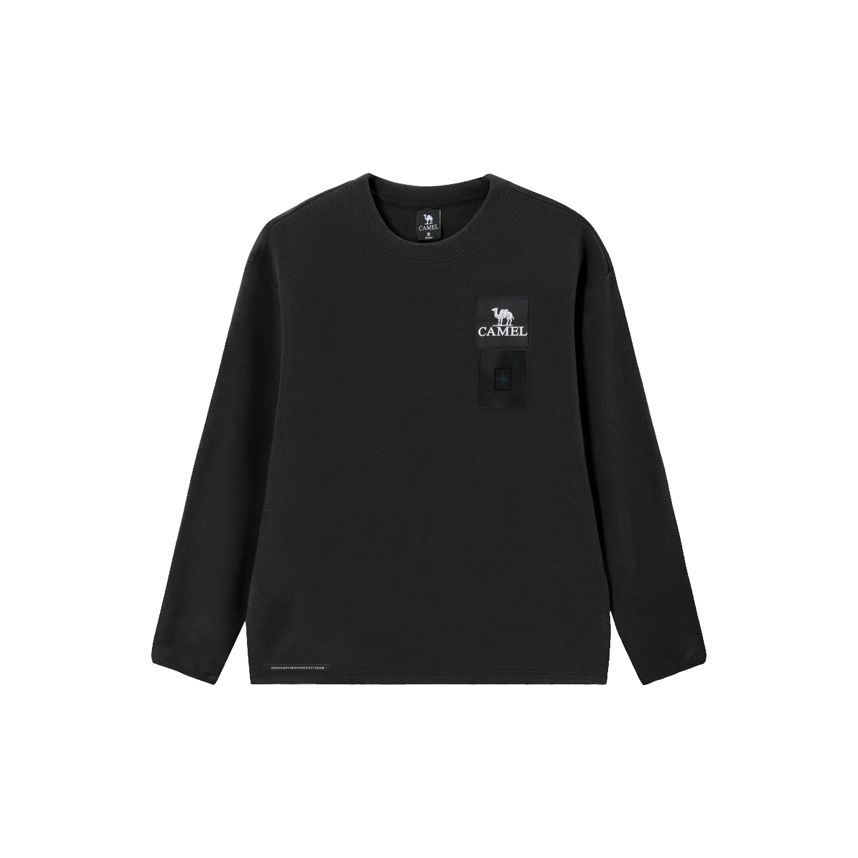 

CAMEL Свитшот Capsule мужской черный с круглым вырезом Moderate Regular