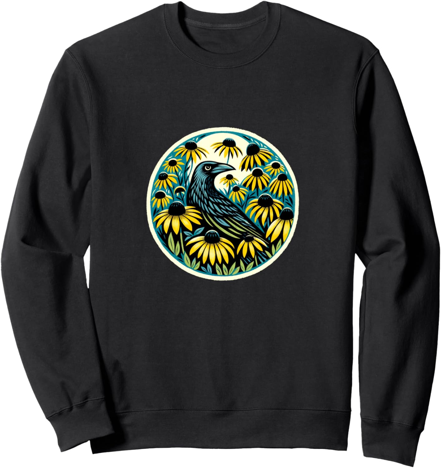 

Толстовка с изображением черной вороны и милой черноглазой Сьюзен Retro Crow Lovers Floral Snugg, Черный, Толстовка с изображением черной вороны и милой черноглазой Сьюзен Retro Crow Lovers Floral Snugg