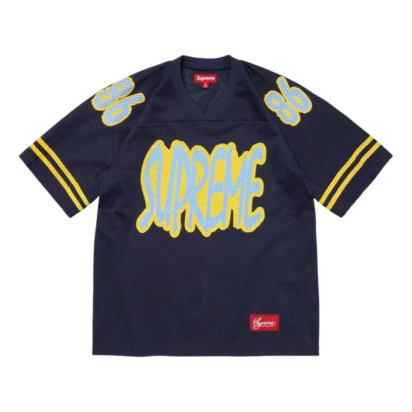 Мужская игровая майка FW26 Reflective Football Jersey 'Navy' Supreme, темно-синий