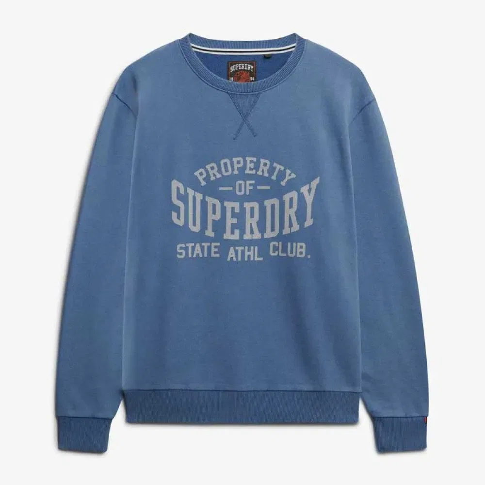Худи Athletic Ess Superdry, синий — фото 3