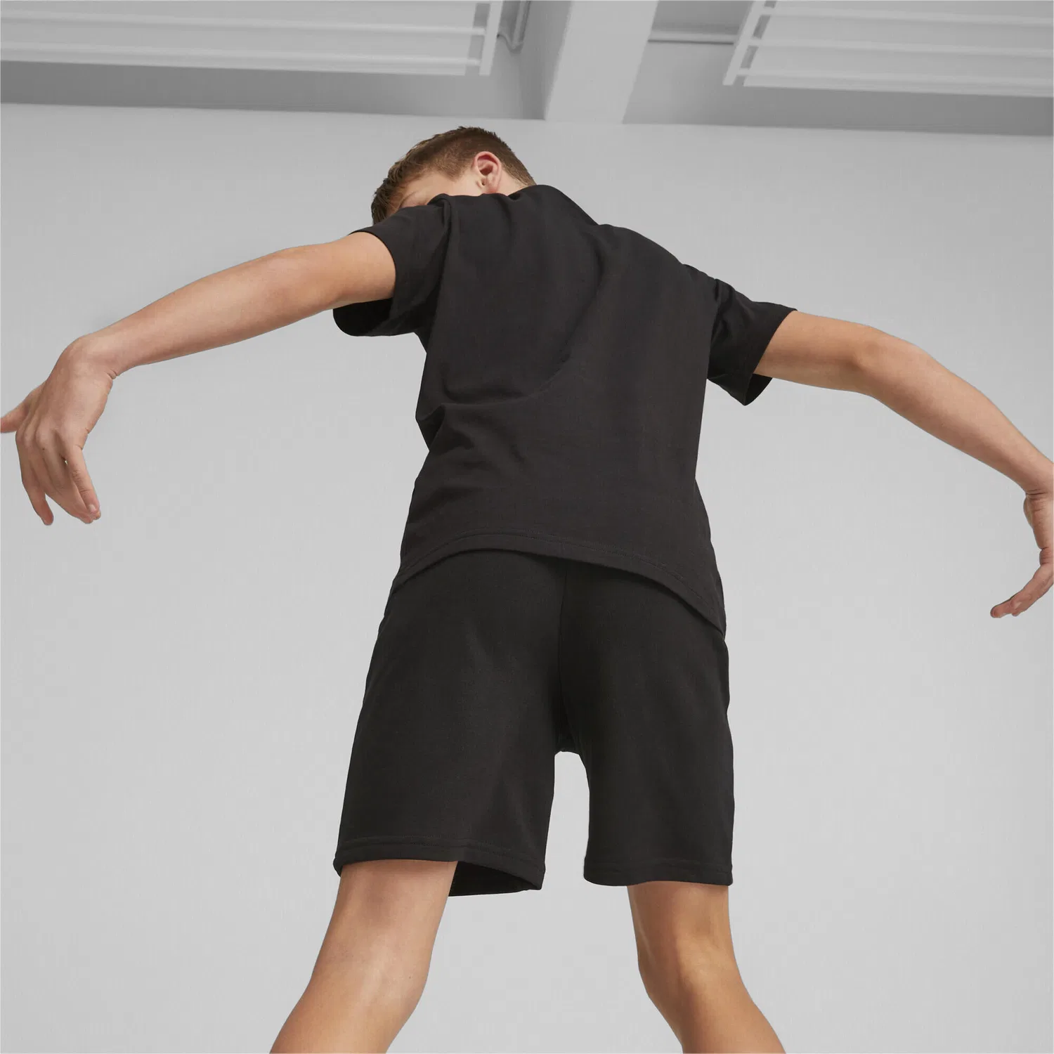 Детские спортивные шорты с регулируемой талией Active Sports Shorts Puma, Schwarz — фото 4