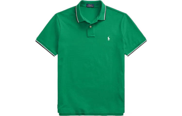 Мужское поло Slim Fit Bright Green Polo Ralph Lauren