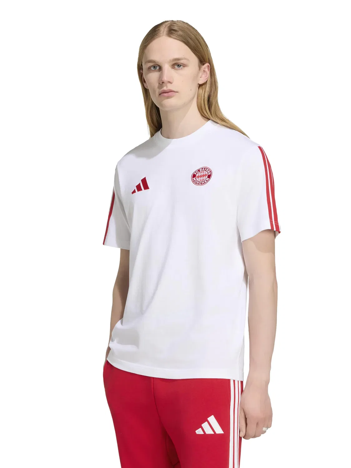 Футболка Adidas Performance Shirt FCB DNA белого цвета — фото 2