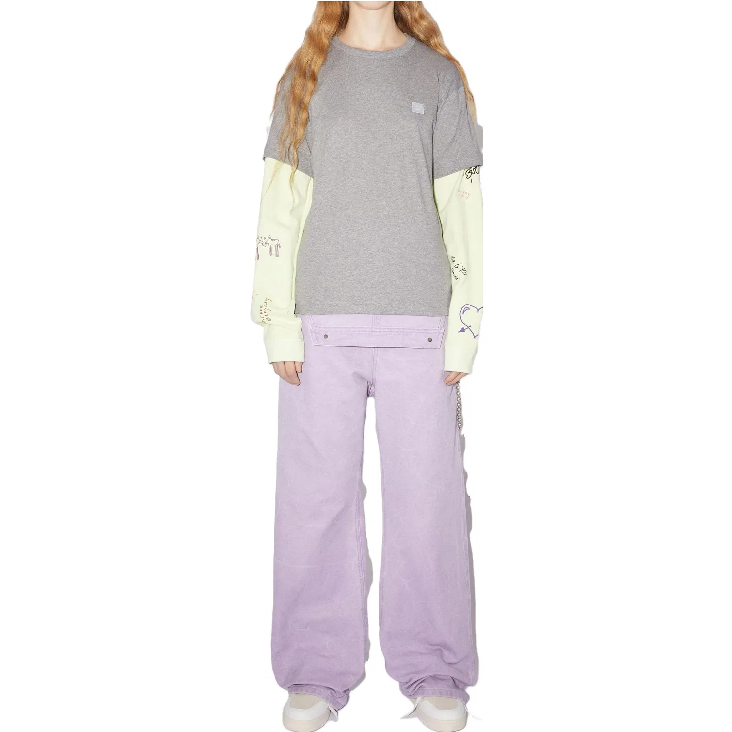 Футболка легкая Acne Studios, Gray — фото 3
