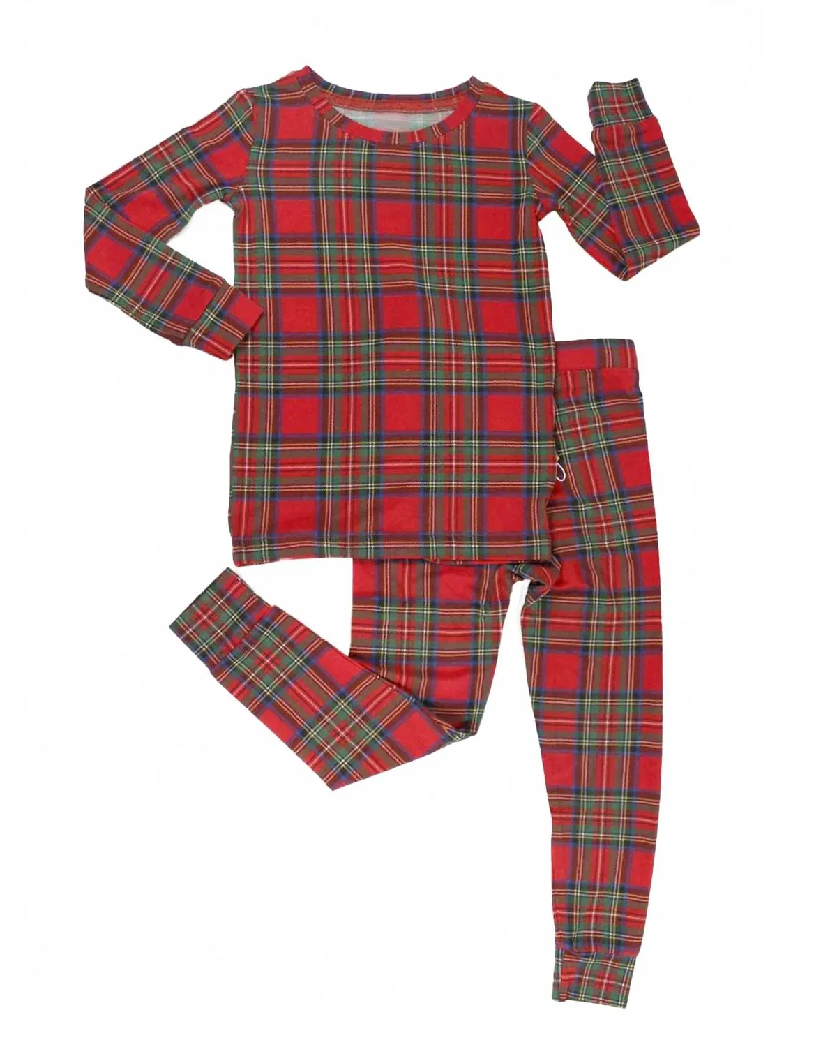 Детский пижамный комплект с принтом December Lounge Set Lev Baby, Red Plaid — фото 4