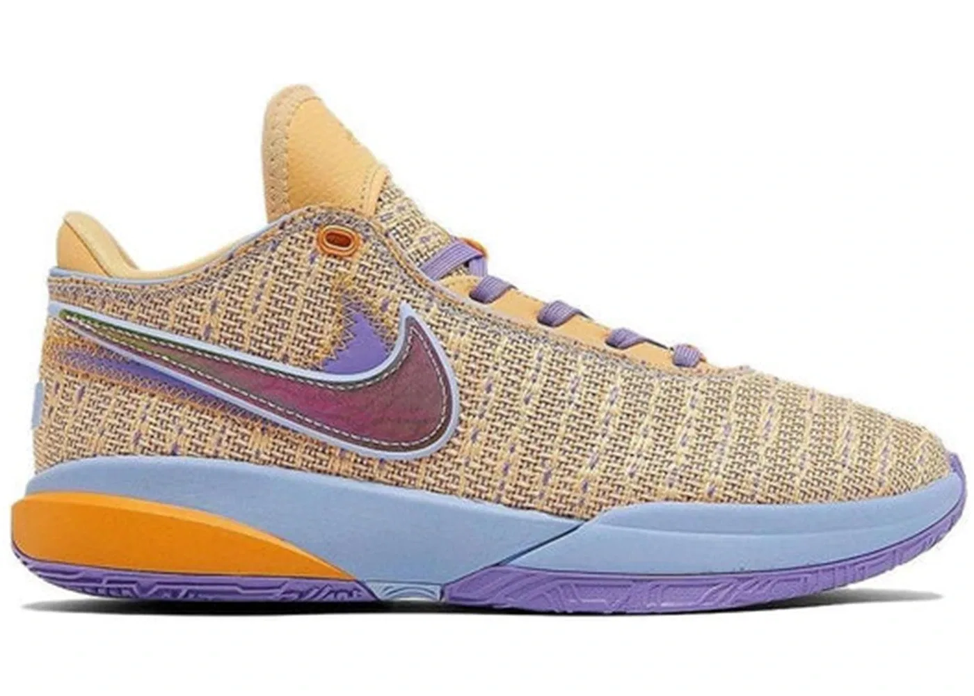 Детские кроссовки для мальчиков Nike LeBron 20, Celestial Gold/Multi Color/Cobalt Blue