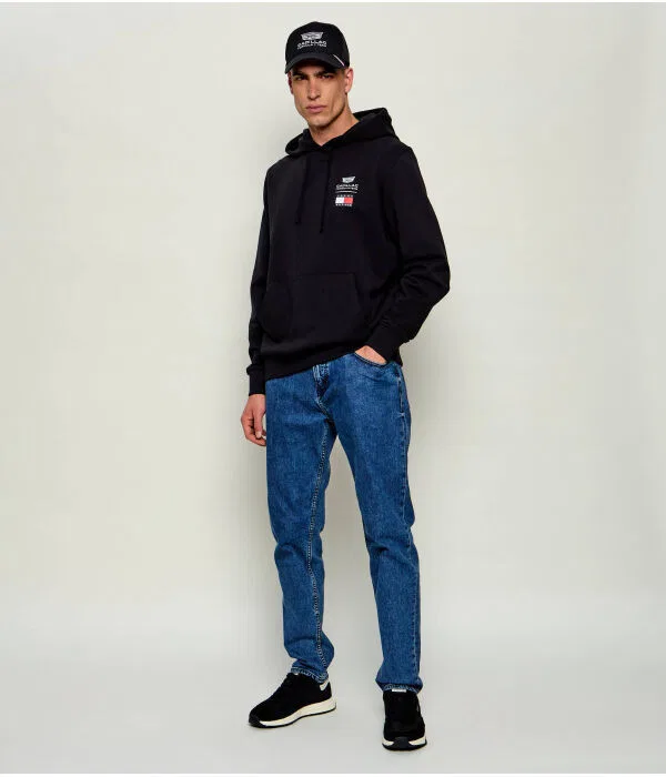 Мужской пуловер с капюшоном Tommy Hilfiger, черный — фото 2
