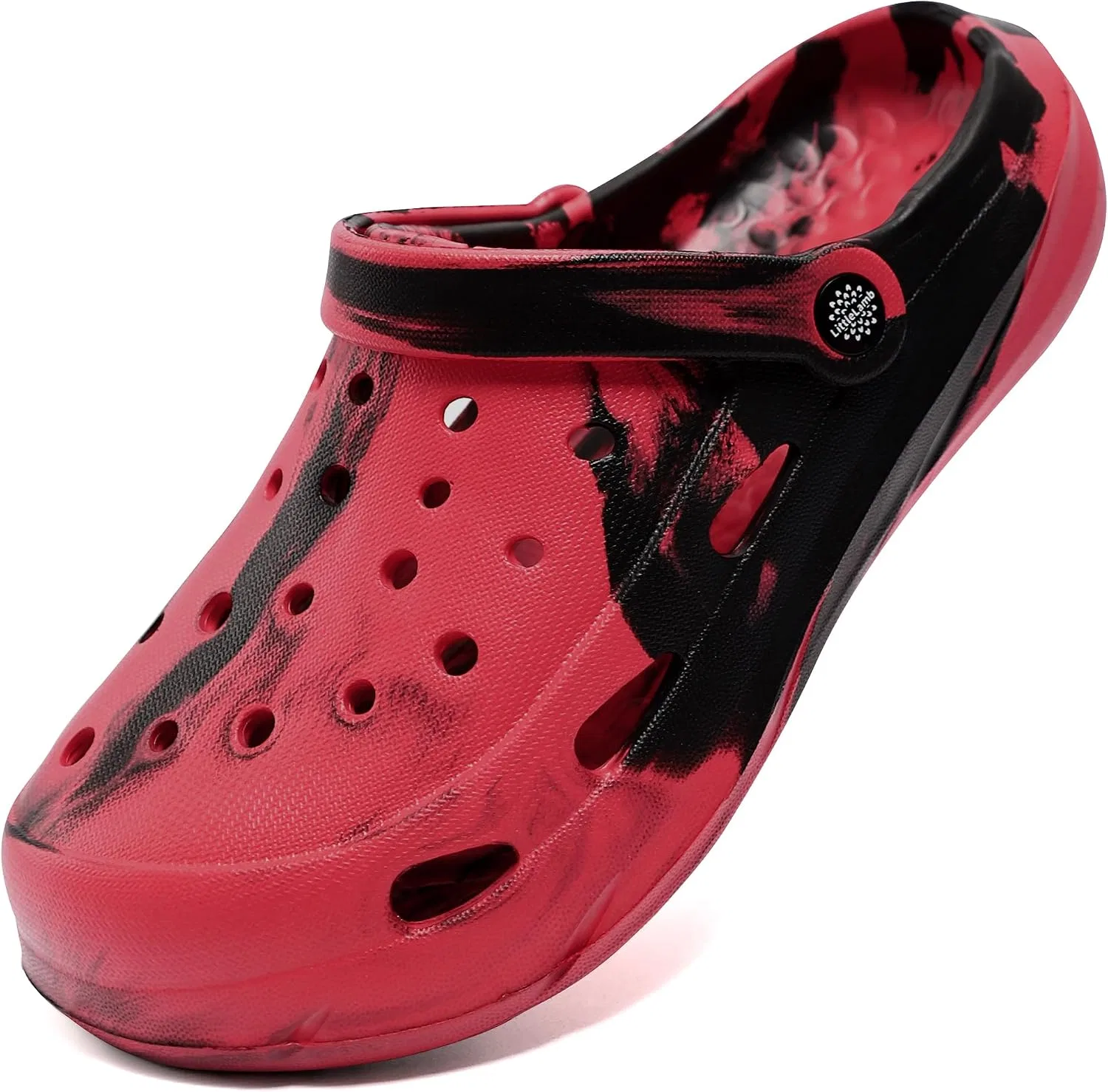 Детские сабо с камуфляжным принтом JOYFULTYKES, Black/Red