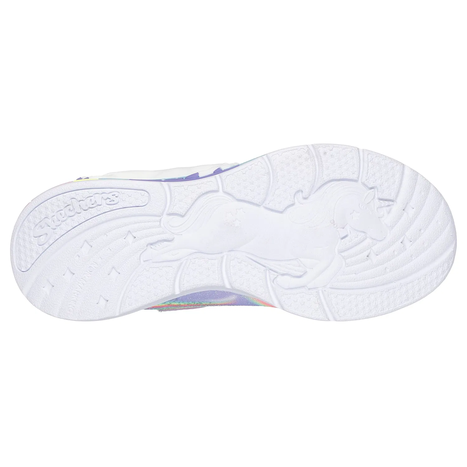 Детские текстильные кроссовки с подсветкой UNICORN CHASER Skechers, Lavender Multicolor — фото 3