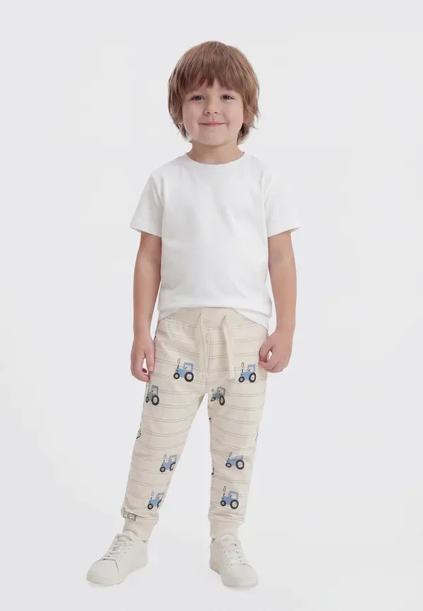 Комплект брюк с принтом животных Nbmvroels 2 pack Name It Ashley Blue, Antique White, белый/синий