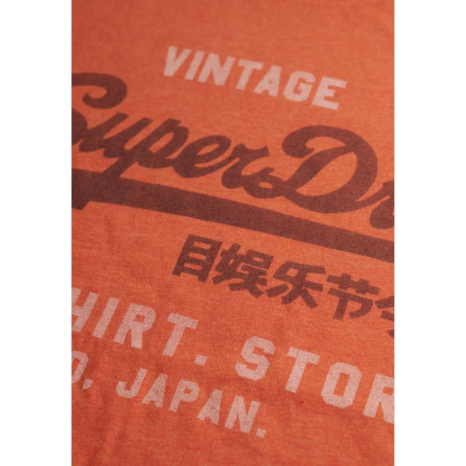 Мужская футболка с круглым вырезом Superdry, Rust Orange Marl — фото 3