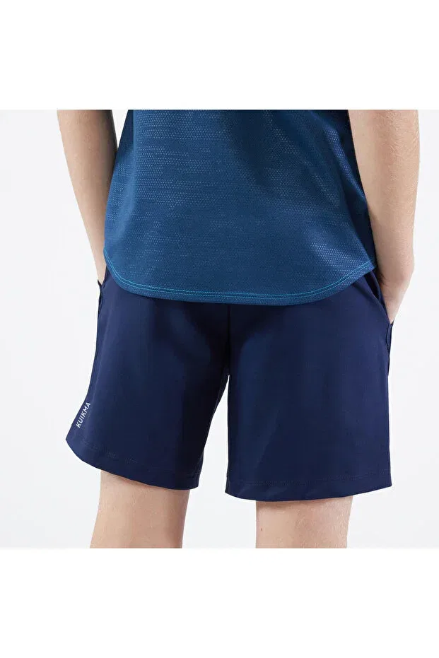 Детские шорты для девочек спортивные Kuikma Decathlon, Navy Blue — фото 3