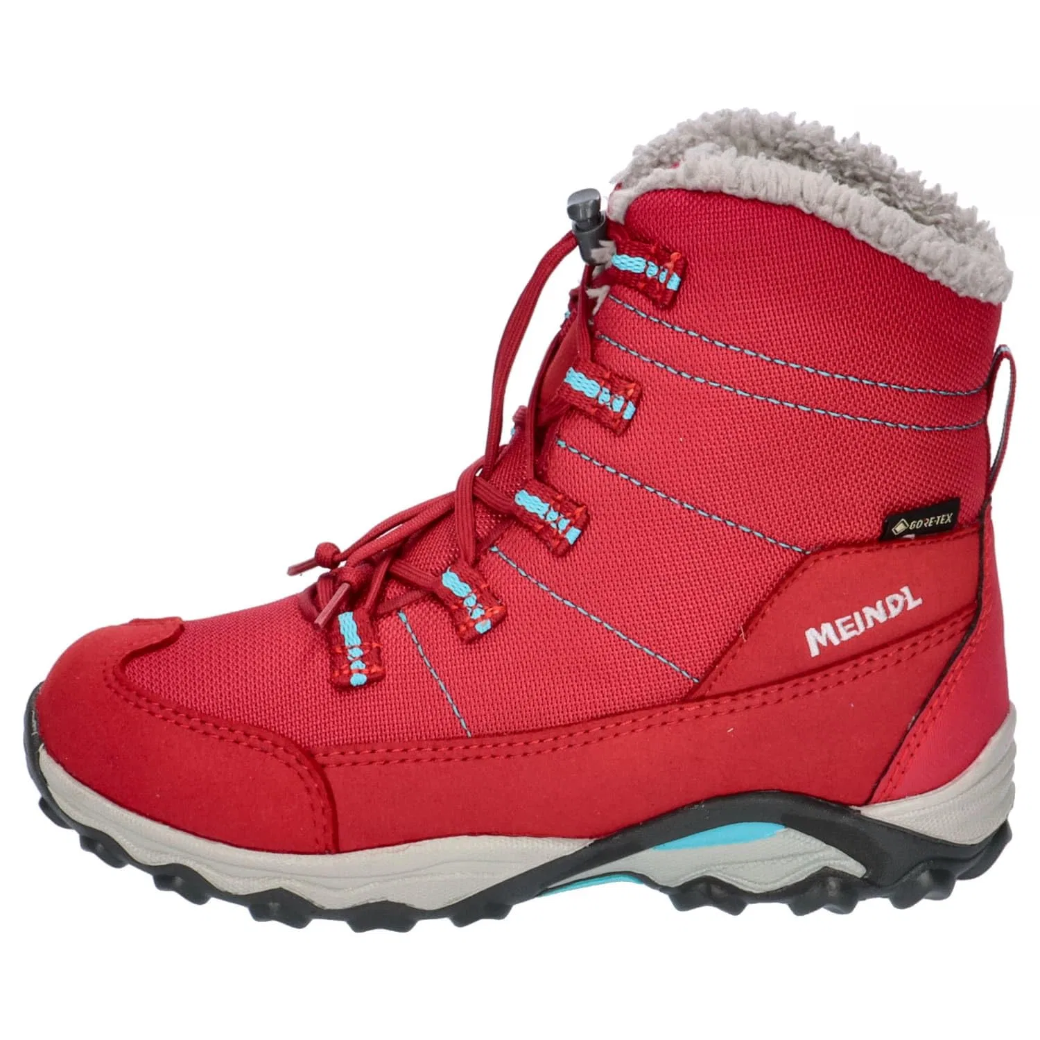 Детские зимние ботинки для мальчиков с мембраной Gore-Tex Winterstiefel Yolup Junior Gtx Meindl, Erdbeer Türkis — фото 2