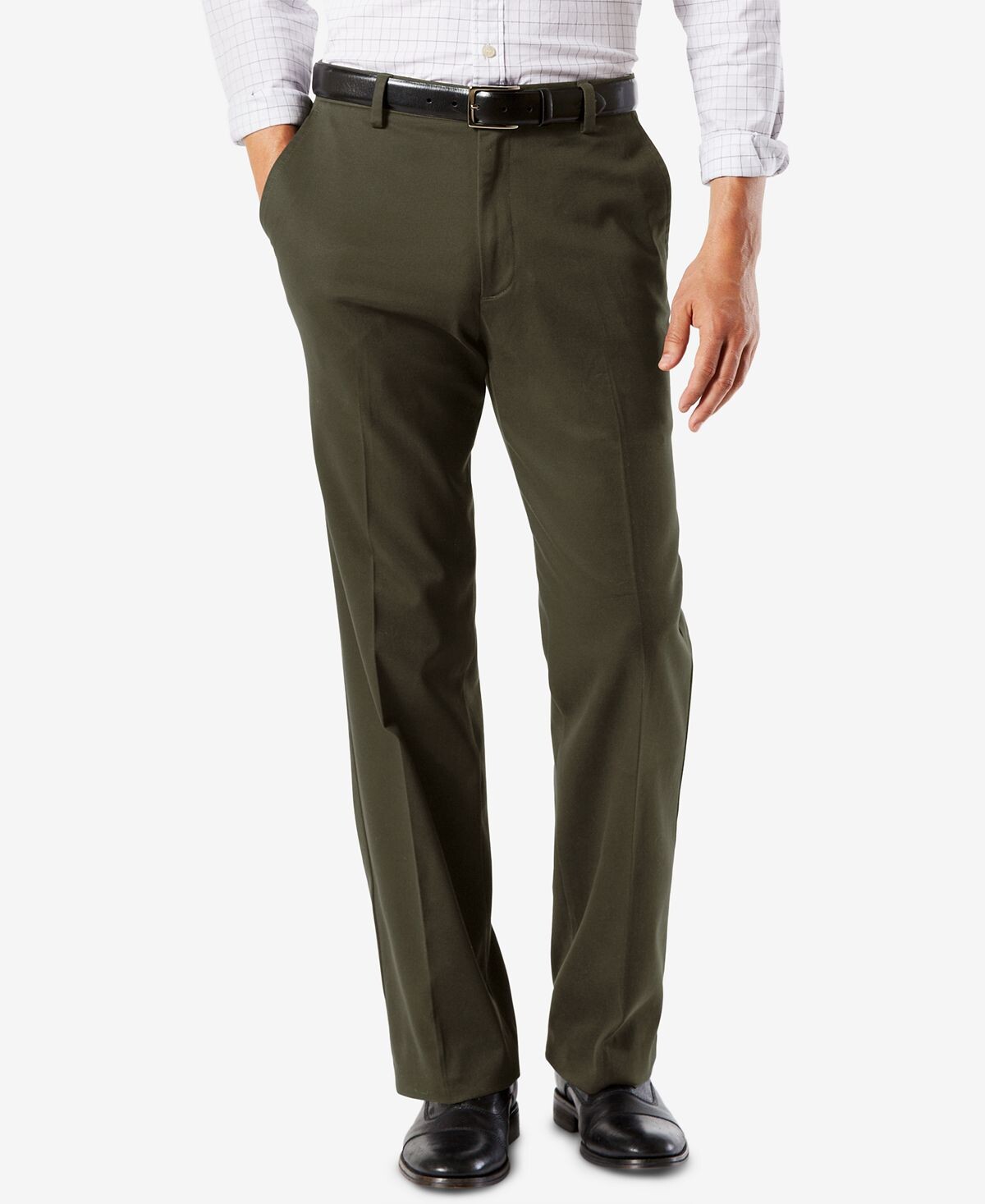 

Мужские брюки easy classic fit цвета хаки стрейч Dockers, мульти