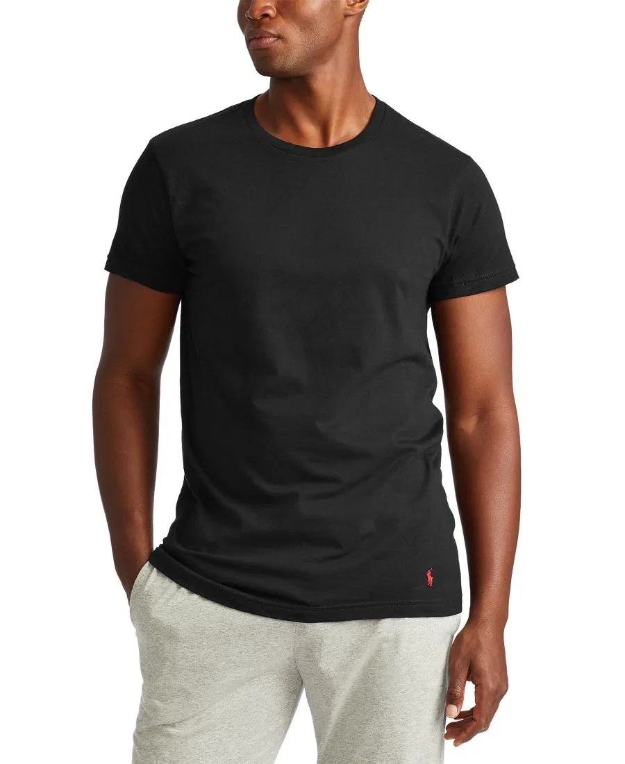 Комплект из 3 футболок с круглым вырезом Classic Fit Polo Ralph Lauren, Black