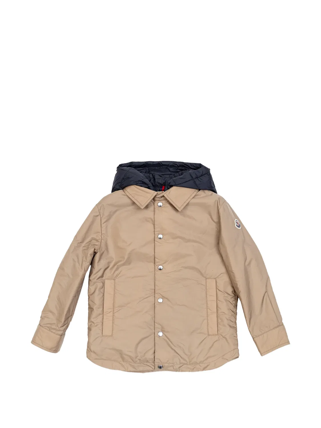 Куртка из полиамида с нашивкой-логотипом Moncler, нейтральные