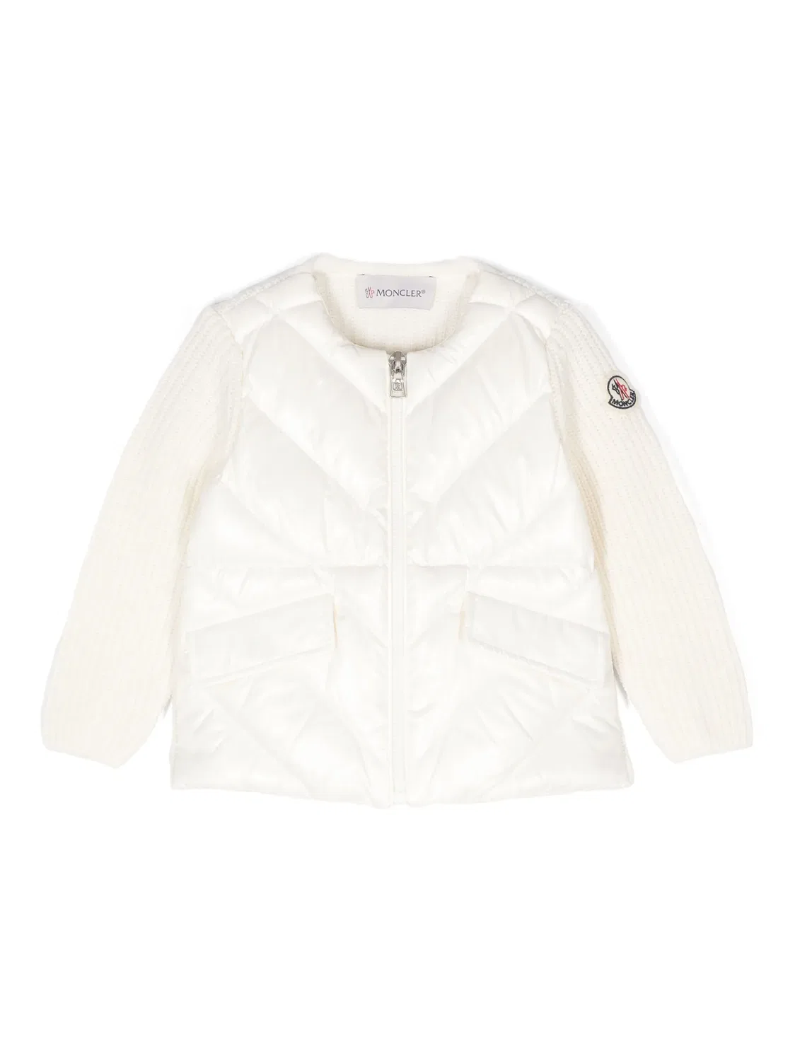 Кардиган с логотипом Moncler, белый