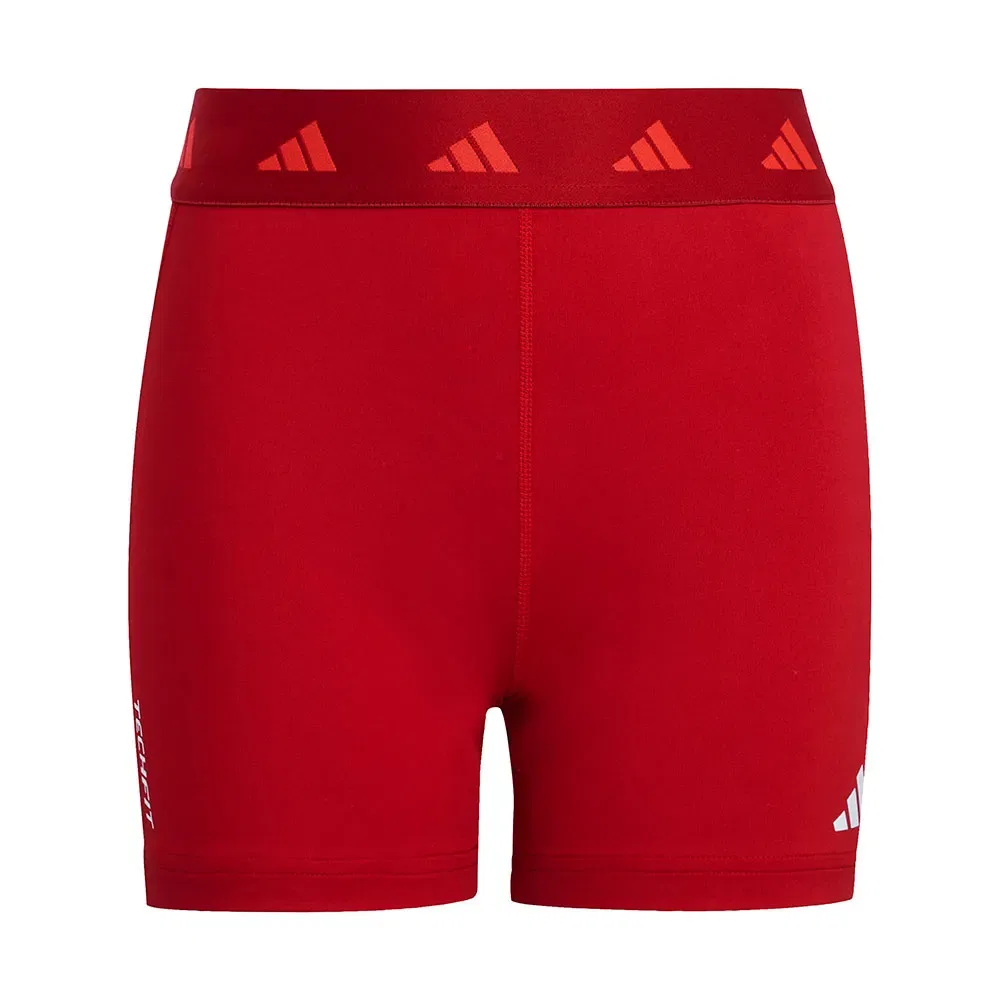 Леггинсы короткие Techfit Adidas, розовый — фото 3