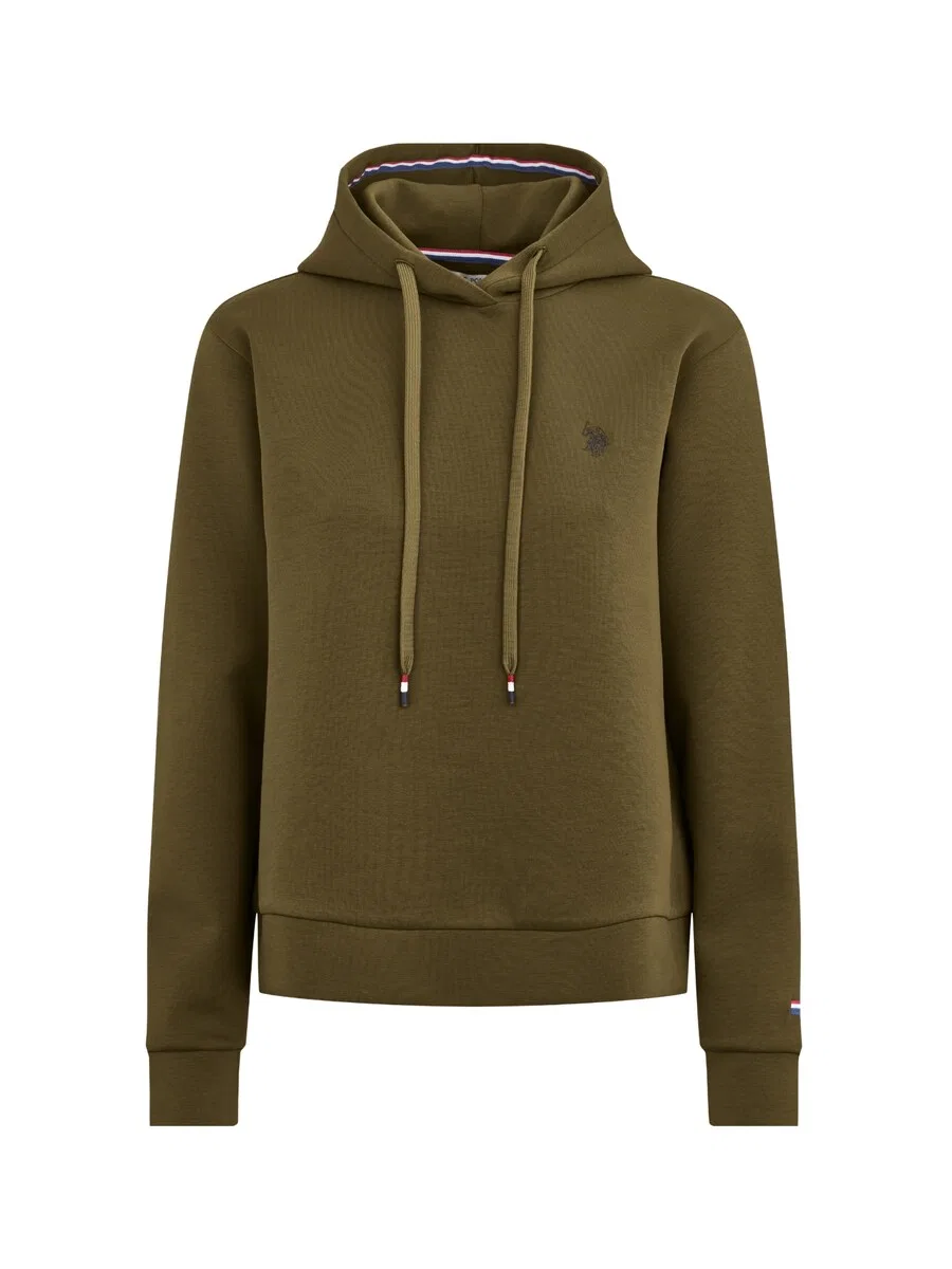 Толстовка U.S. Polo Assn. 'UWGold' оливкового цвета