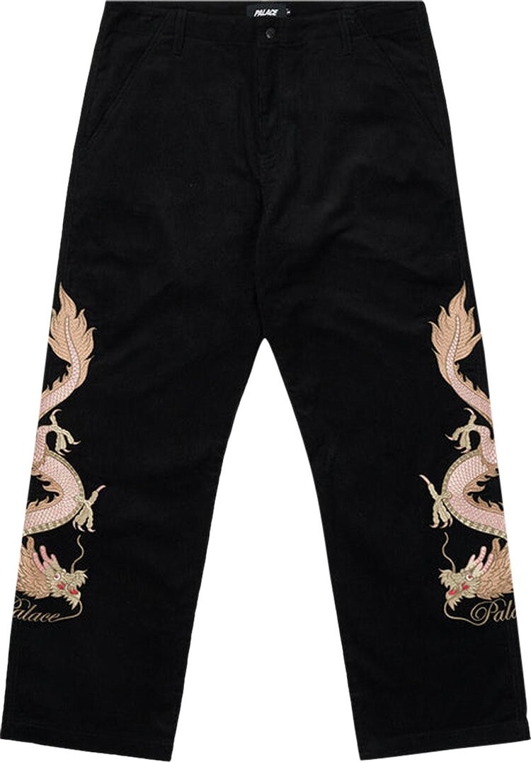 

Брюки Palace Double Dragon Tour Plain Pant 'Black', черный