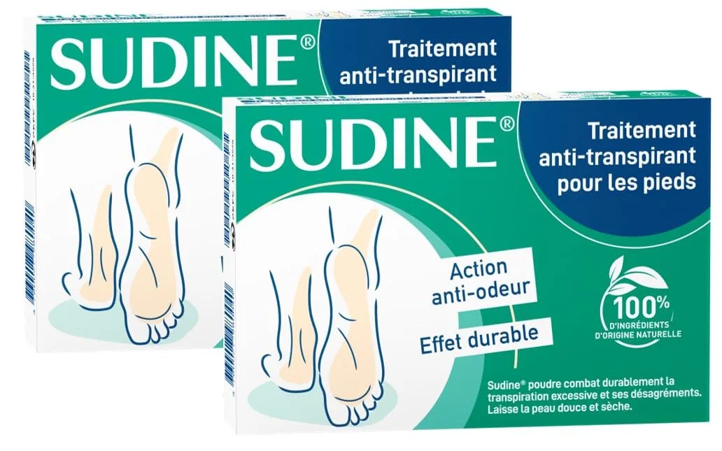 Антиперспирант для ног Sudine Powder, 6 двойных пакетиков Sorifa